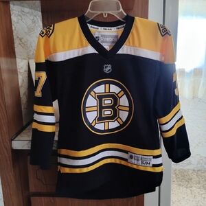 Boston Bruins NHL Hockey Original Reebok Jersey #37 Patrice Bergeron Size S/M